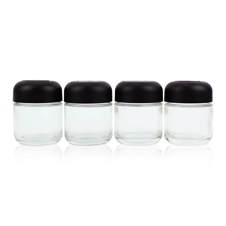 Semi arch glass jar