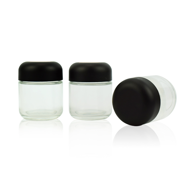 Semi arch glass jar