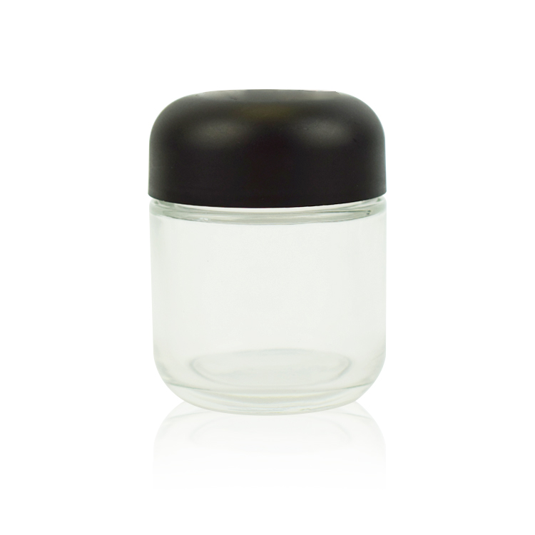 Semi arch glass jar