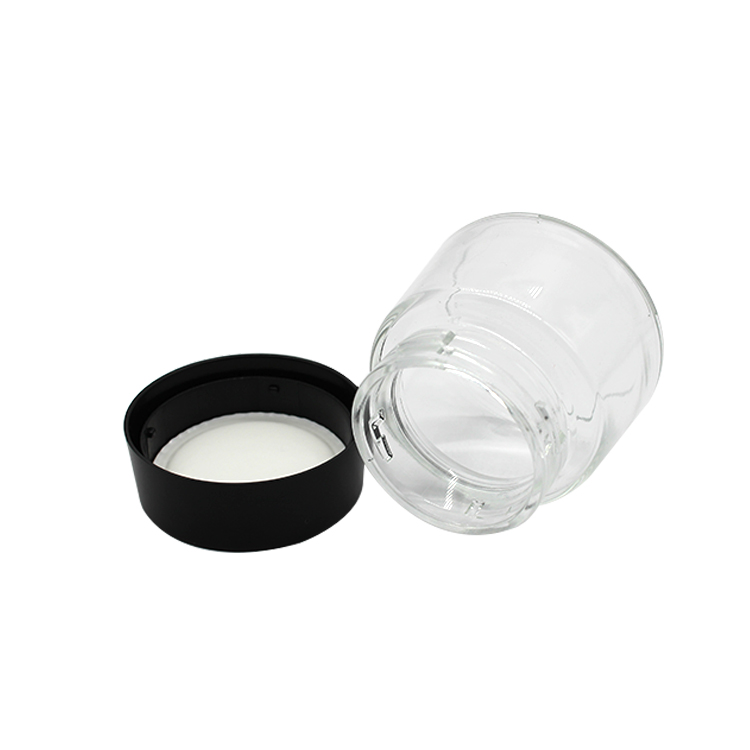 Conical glass jar