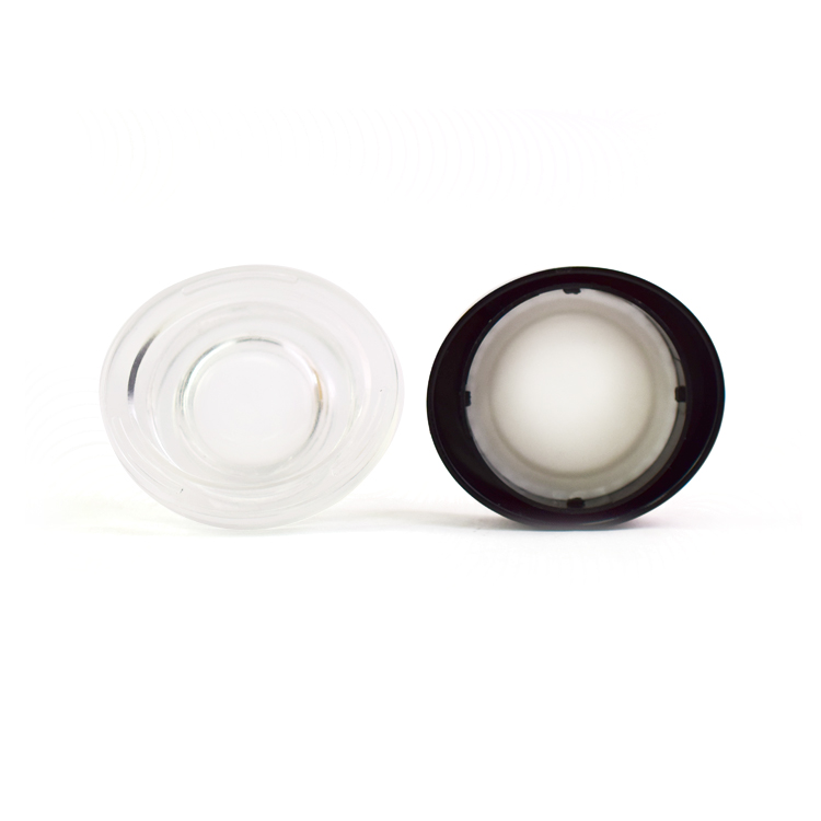 Wax Oil Smell Proof Container Crc Clip Type Lid Oval Concentrate Glass Concentrate Jar 