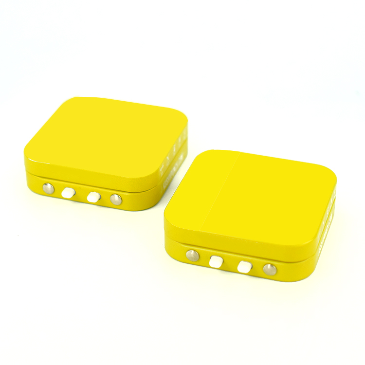 Square tin box