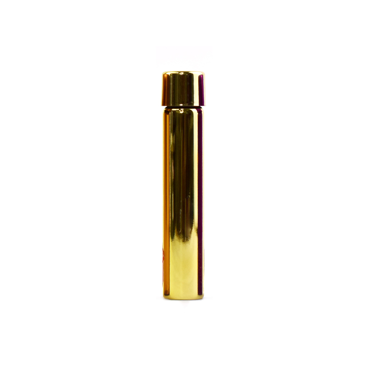 Child Resistant Electroplate Galvanizing Gold Joint Glass Tube